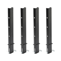 4-Pack 30" Adjustable C-Channel Pipe Stakes
