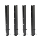 4-Pack 30" Adjustable C-Channel Pipe Stakes
