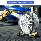 Rolling Wheel Detailing Stand,Heavy Duty Wheel Cleaning Stand - 110 lbs Capacity