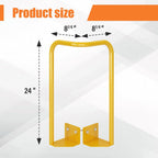 Roof Hatch Safety Extension Handle - Galvanized Steel