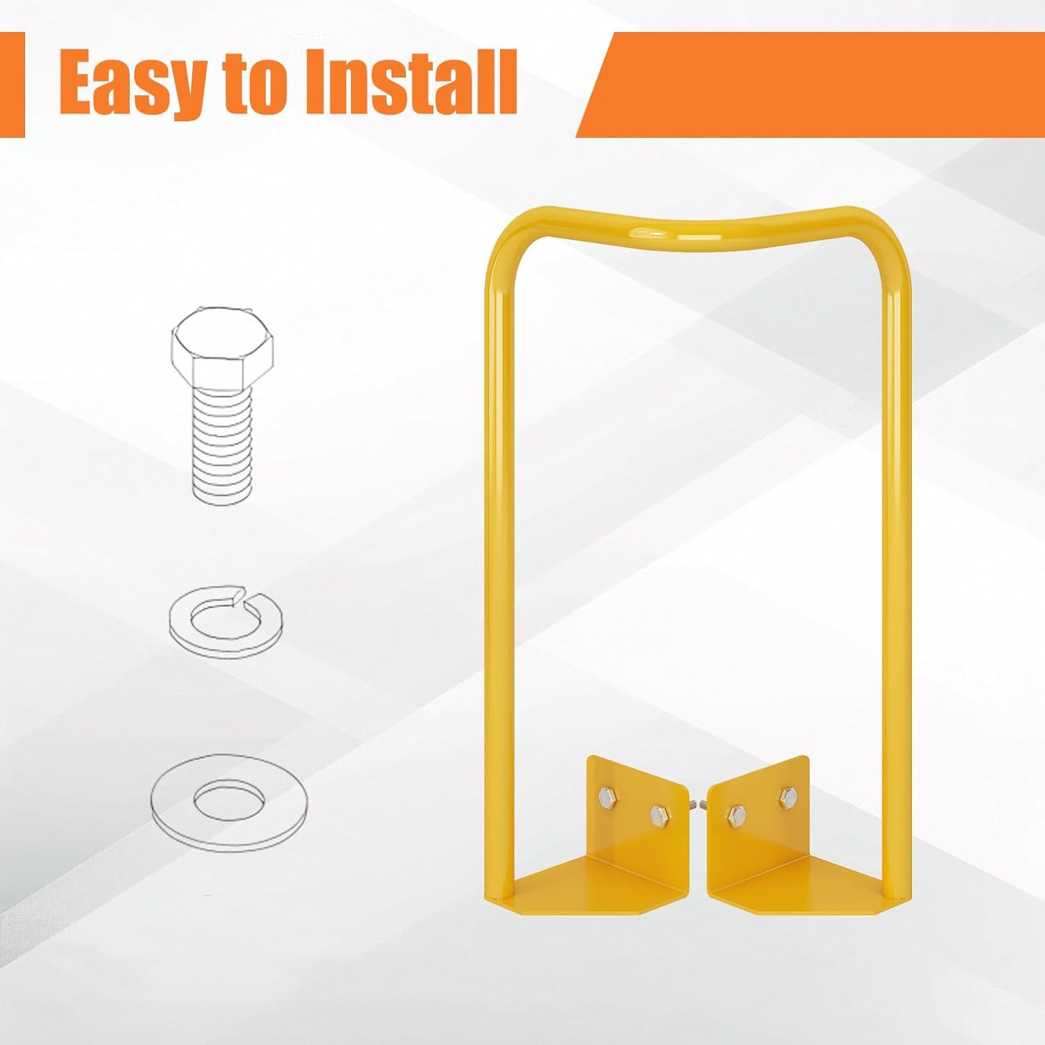 Roof Hatch Safety Extension Handle - Galvanized Steel