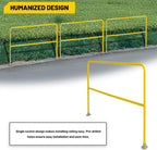 72"L Industrial Safety Guard Rail - High-Visibility Yellow