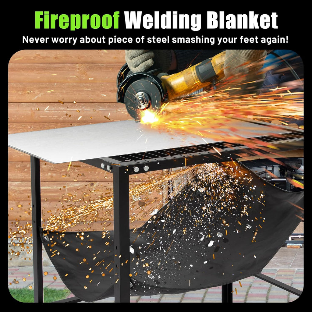 Plasma Cutting Table with Replaceable Slats - 250 lbs Capacity